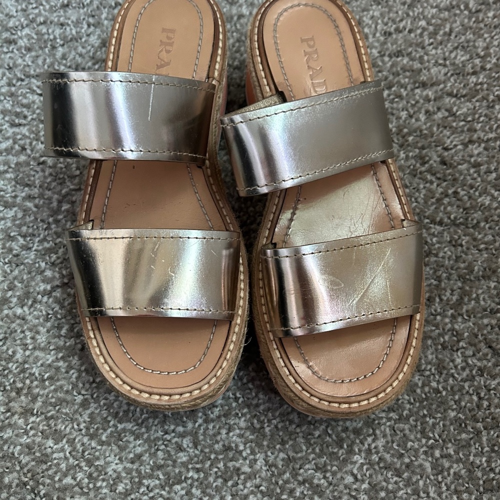 Prada platform shoes